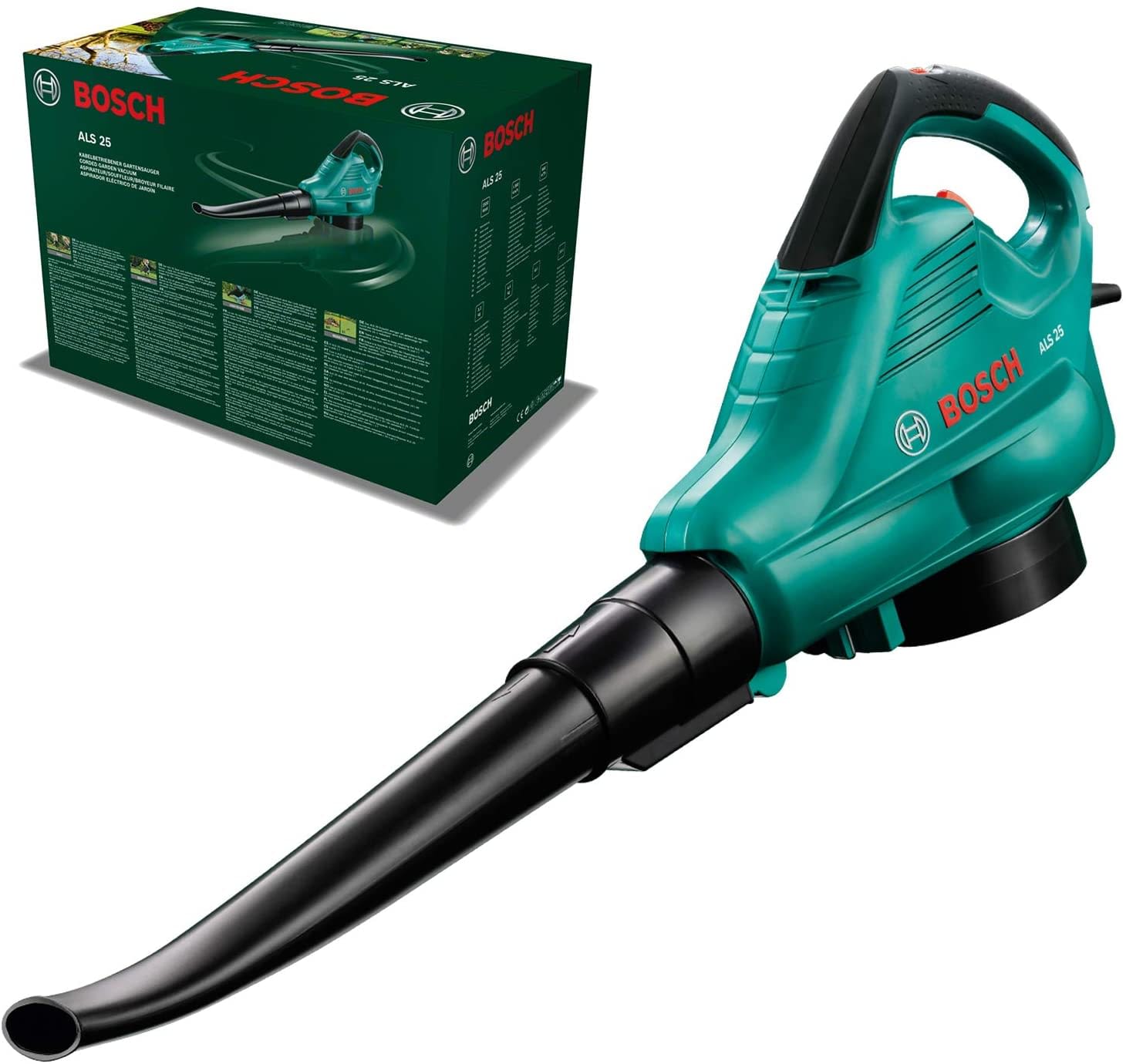 Bosch Laubsauger ALS 25 (Blas- und Saugrohr, Fangsack 45 ...