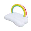 boby Aufblasbarer Pool Schwimmgerät, Aufblasbare Luftmatratze Inflatable Pool Float Schwimminsel Badeinsel für 2 - 3 Personen Erwachsene Regenbogen Wolke 200 x 130 x 130 Zentimeter