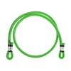 perfk Elastic Bungee Cord 12mm x 120cm Expanderseil Gummiseil Gummileine Planenseil Seil - Grün