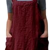 Damen Kleider Lurcardo Lässiges Bettwäsche aus Baumwolle Schürze Kreuz Schürze Gartenarbeit Ärmellos Midikleid