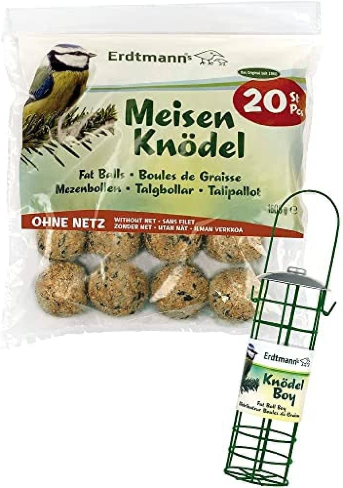 Erdtmanns 20 Meisenknödel ohne Netz plus 1 Knödelboy, 1er Pack (1 x 1.793 kg)