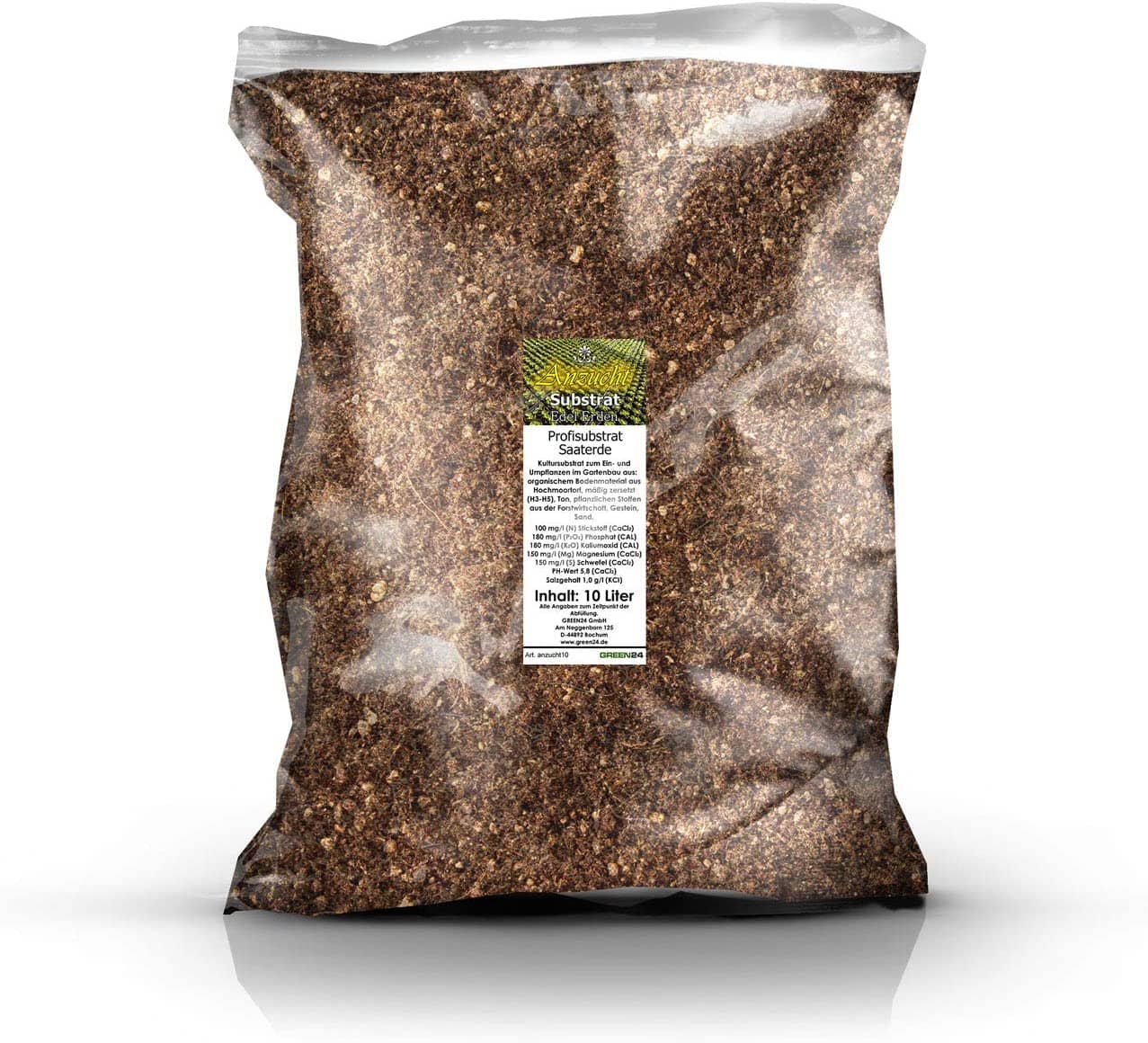 GREEN24 Anzuchterde Premium Aussaaterde Saaterde Universal 10 Ltr. - Profi Linie Substrate - Blumenerde