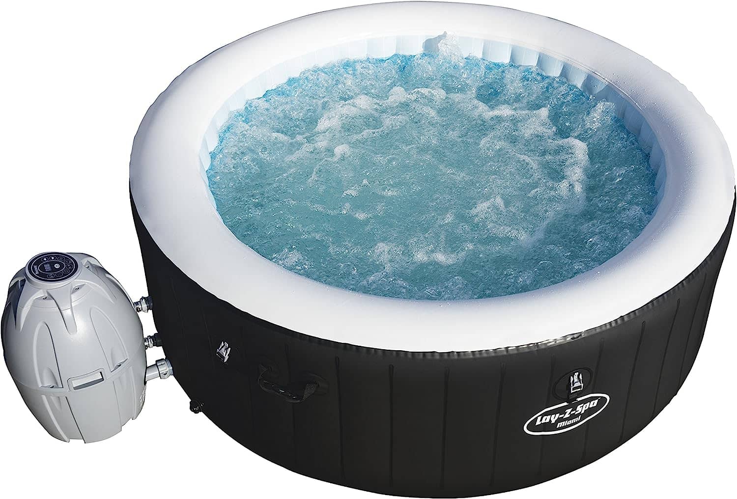 Lay-Z-Spa Miami AirJet aufblasbarer Whirlpool für bis zu 4 Personen, rund, 180 x 66 cm