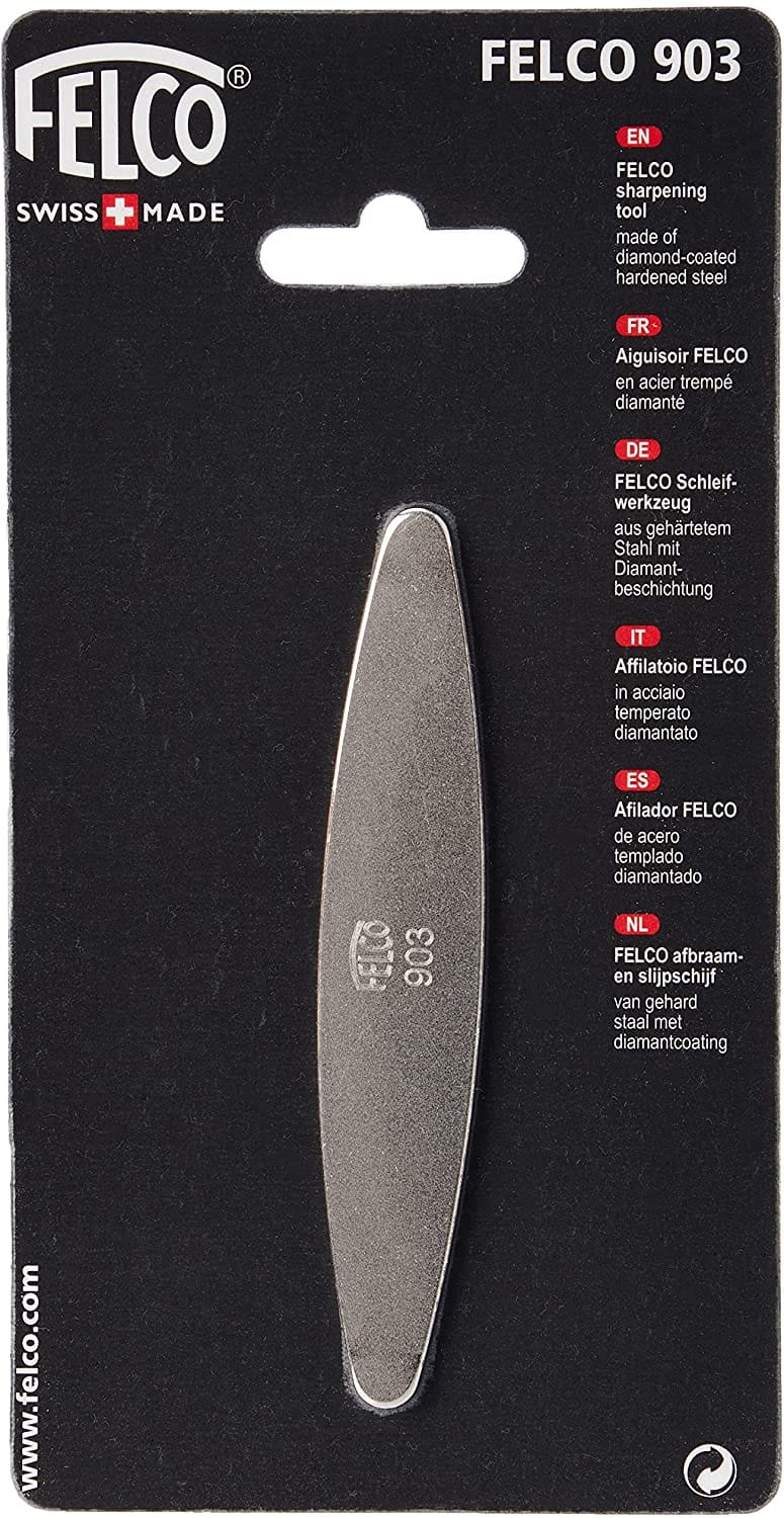 Felco 154261 903 Schleifstein, Wetzstein mit Diamant-Beschichtung, für Messer der Gartenscheren geeignet-903, grau, 26 x 16 x 12 cm