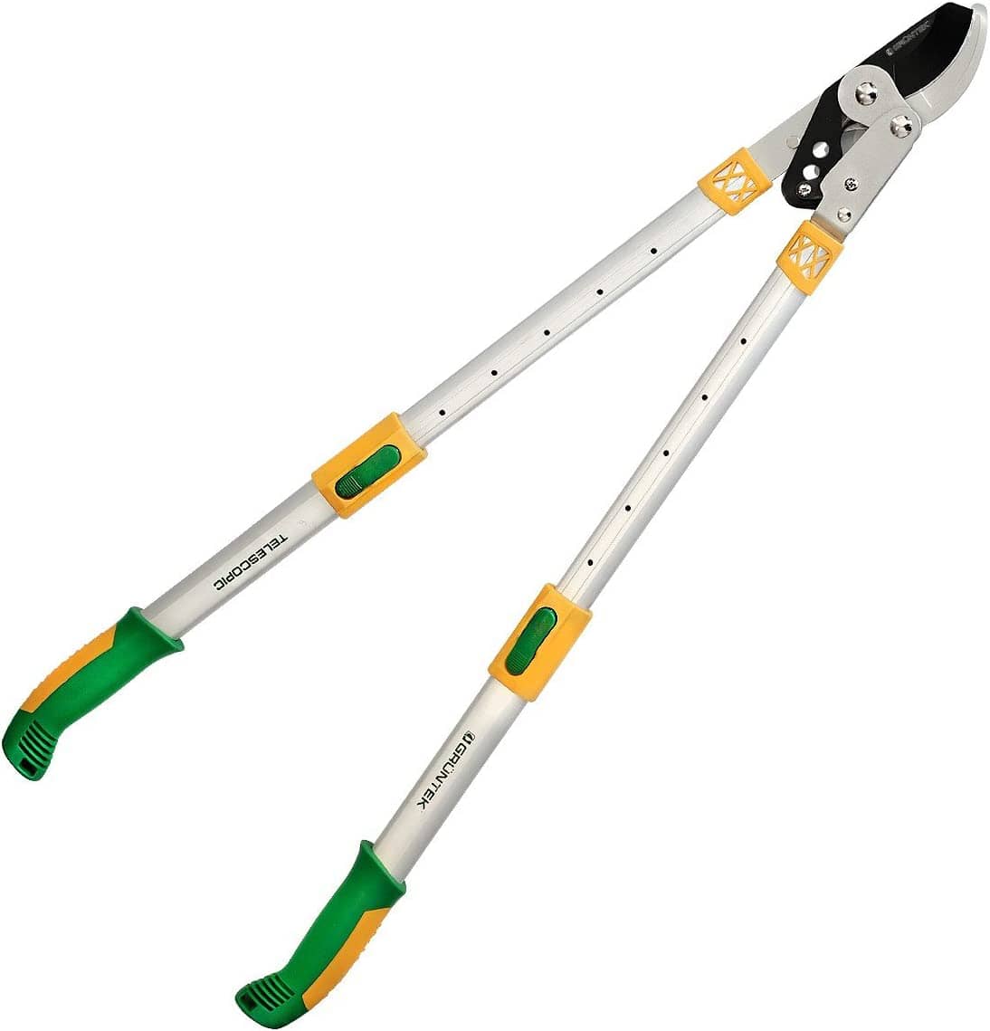 GRÜNTEK Teleskop-Astschere XT 685 - 940 mm Bypass Smart-Cut Baumschere, gehärtete Klinge 82 mm, 6-fach verstellbare Griffe. Mit 90 Tage - Zufriedenheits-Garantie !!