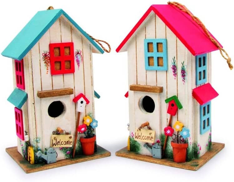 Small Foot Company 6587 Vogelhaus Villa Kunterbunt, 2-er Set