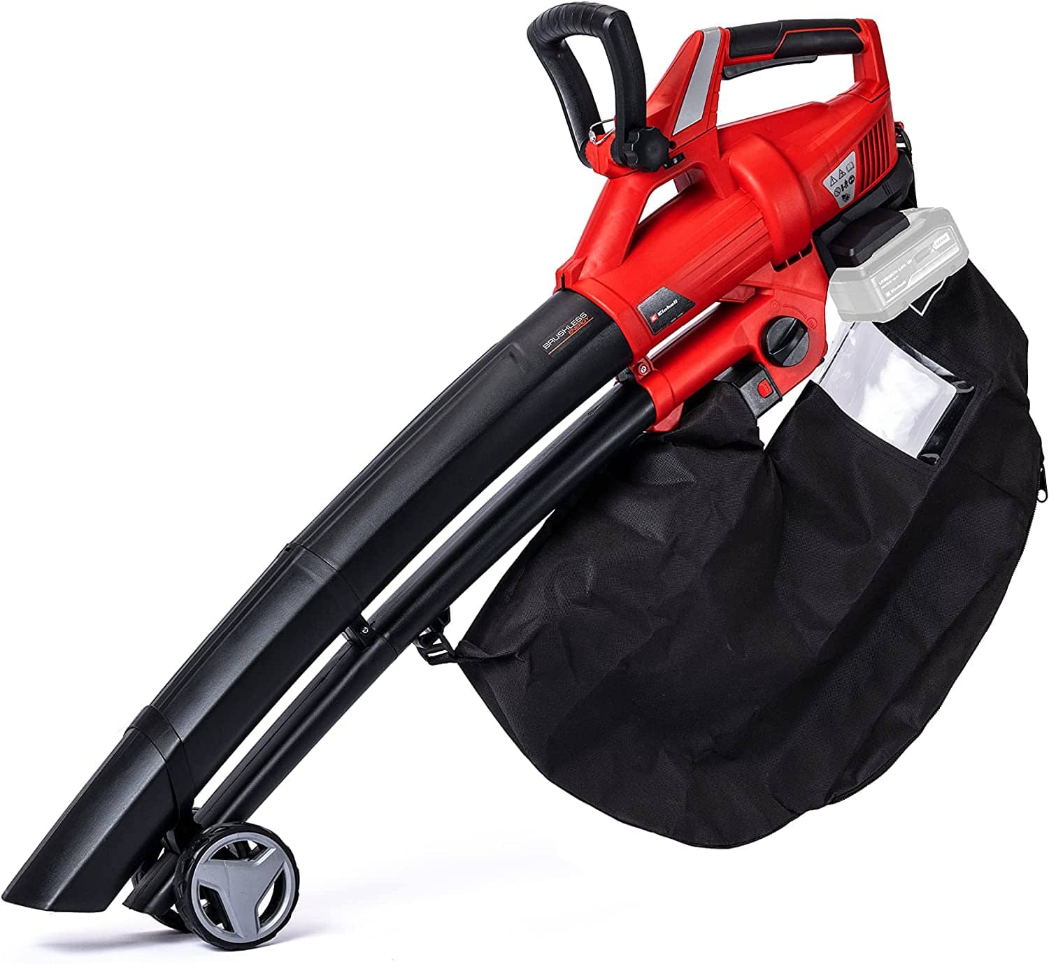 Einhell Akku Laubsauger Laubbläser GE-CL 36 Li E Solo Power X-Change (Lithium Ionen, 2 x 18 V, 210 km/h Luftgeschwindigkeit, Tragegurt, ohne Akku und Ladegerät)