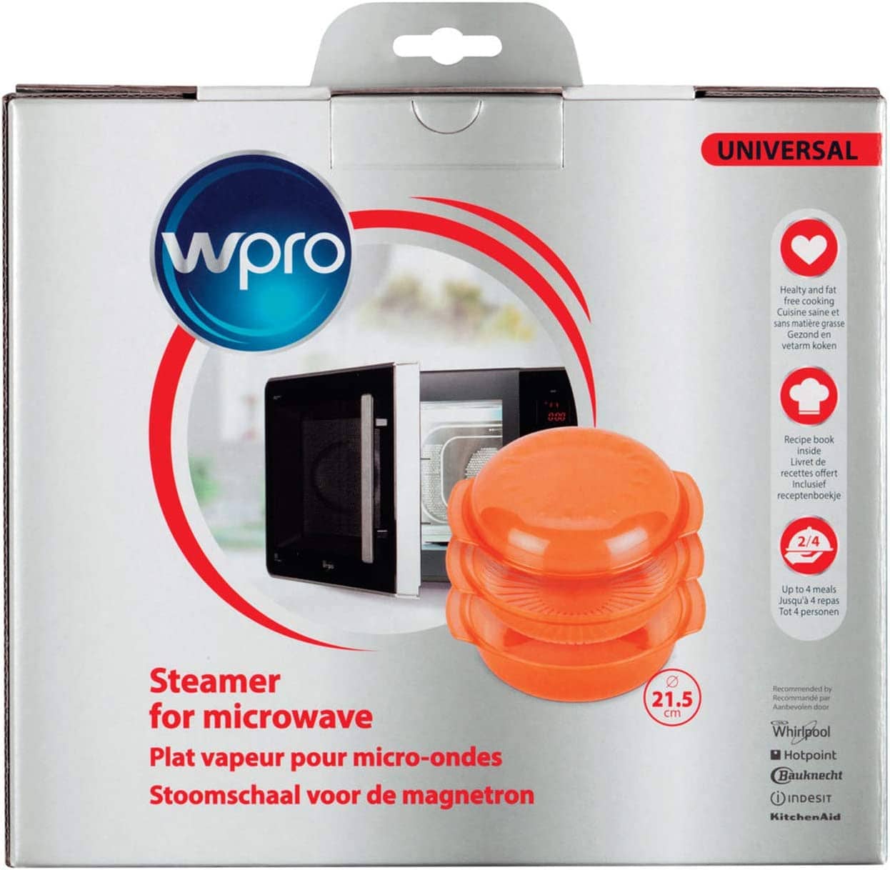 WHIRLPOOL STM 006 Zubehör / Dampfgarbehälter für die Mikrowelle (rund, 1,5 l)