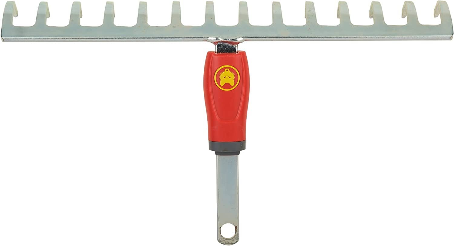 WOLF Garten 71AAA028650 Rechen Multi-Star DR-M 35" NEU2018, Rot, 35x15x7 cm