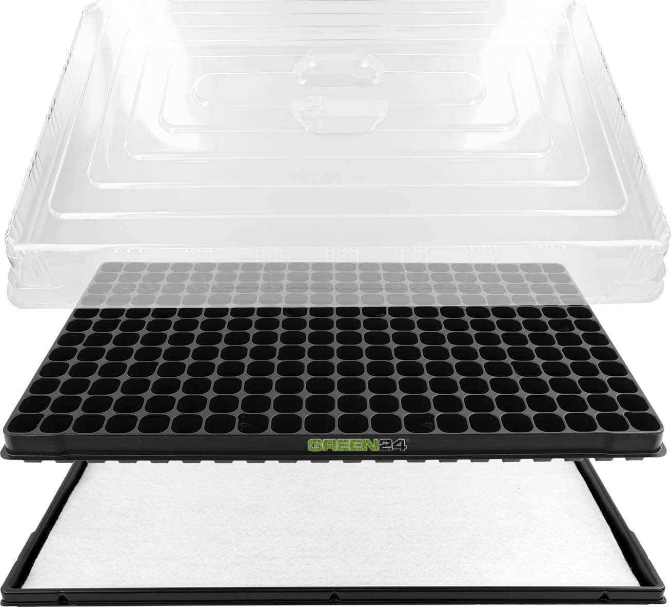GREEN24 Hydroponik 240 XL Profi Anzuchthaus Zimmer-Gewächshaus mit automatischer Bewässerung Zimmer Gewächshaus - Treibhaus