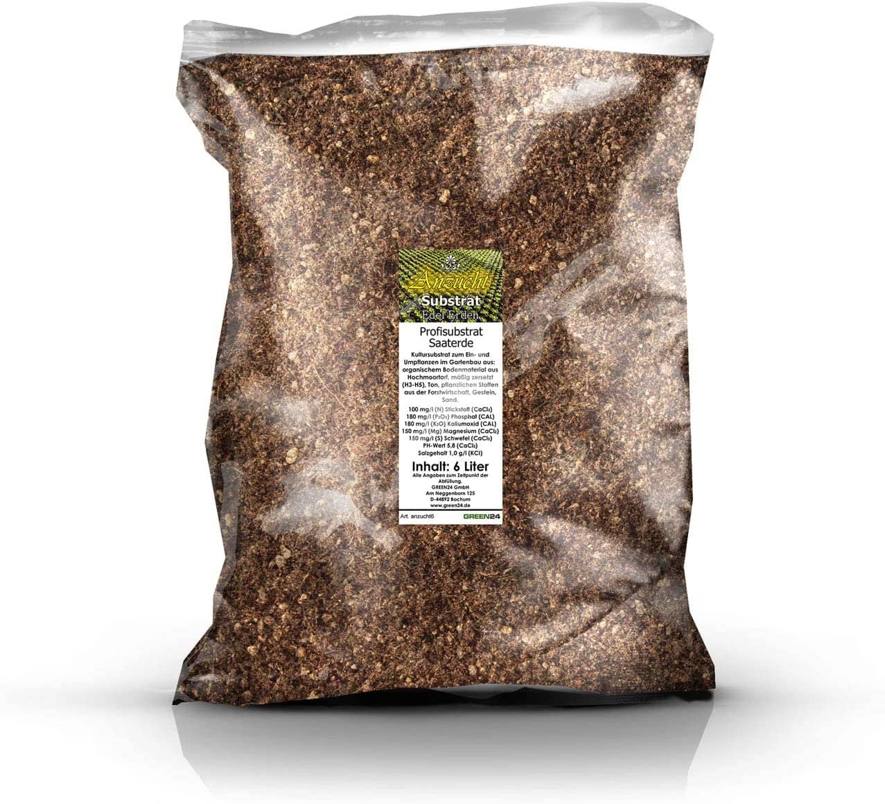 GREEN24 Anzuchterde Aussaaterde Saaterde groß - 6 Ltr. PROFI LINIE Substrate - Blumenerden