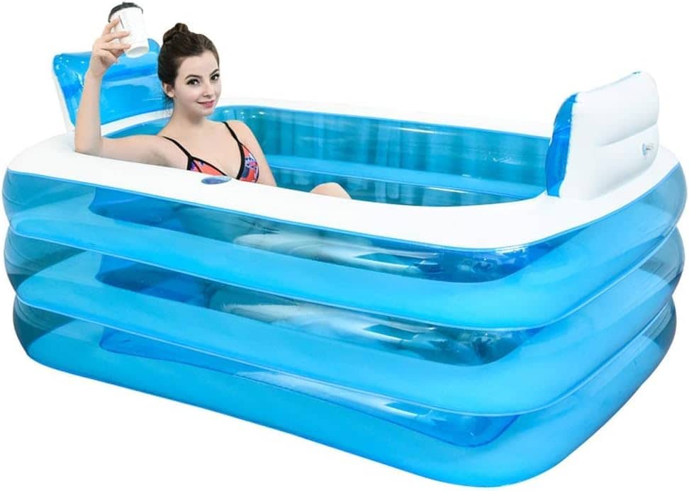 Aufblasbare Badewanne wird die Wanne gefaltet, verdickte Erwachsenen Badewanne Badewanne Badefass aus Kunststoff.