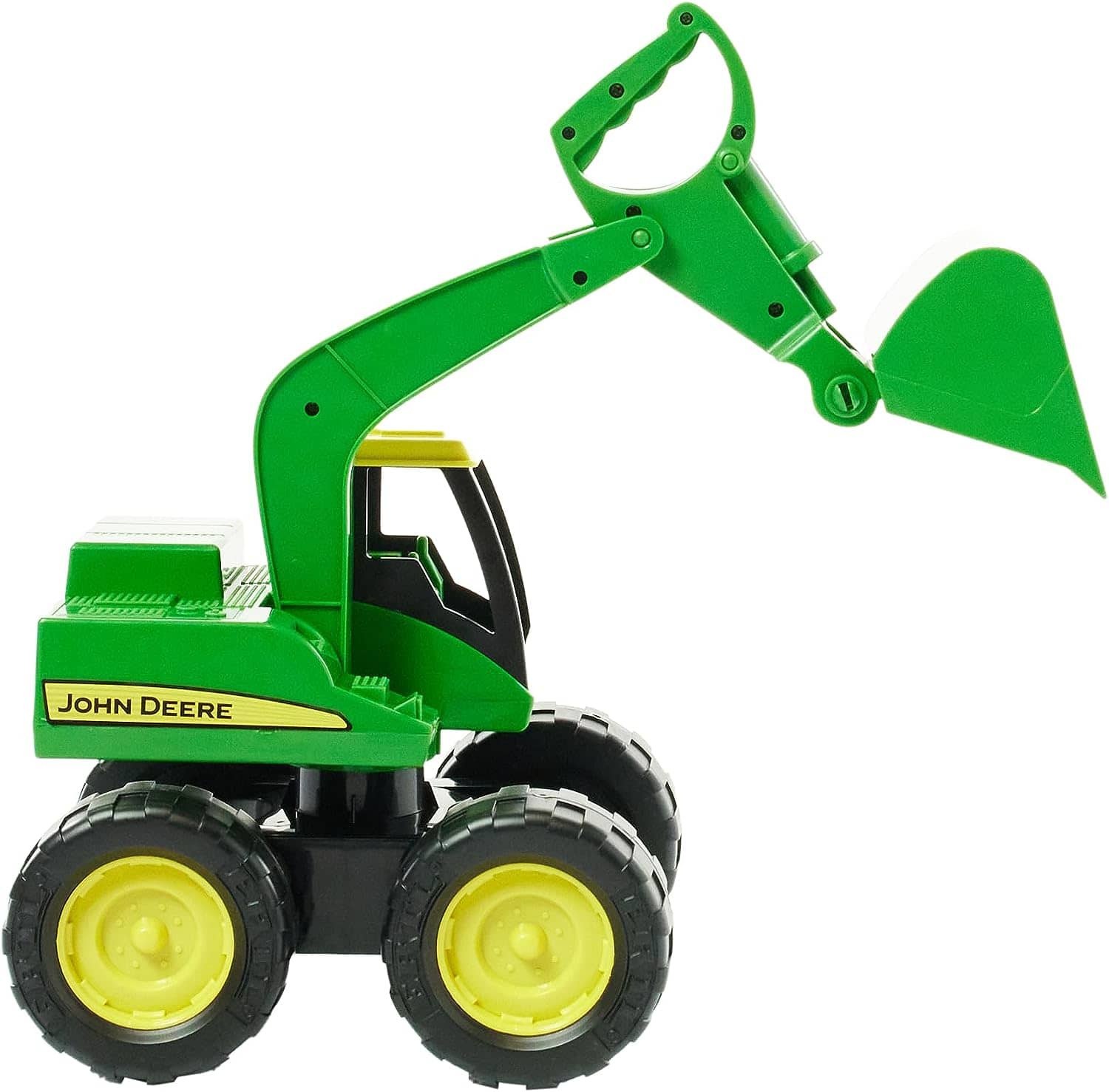 TOMY Bagger "John Deere Big Scoop" in grün - stabiler & robuster Kinderspielzeug Bagger aus Kunststoff für den Sandkasten - ab 3 Jahre