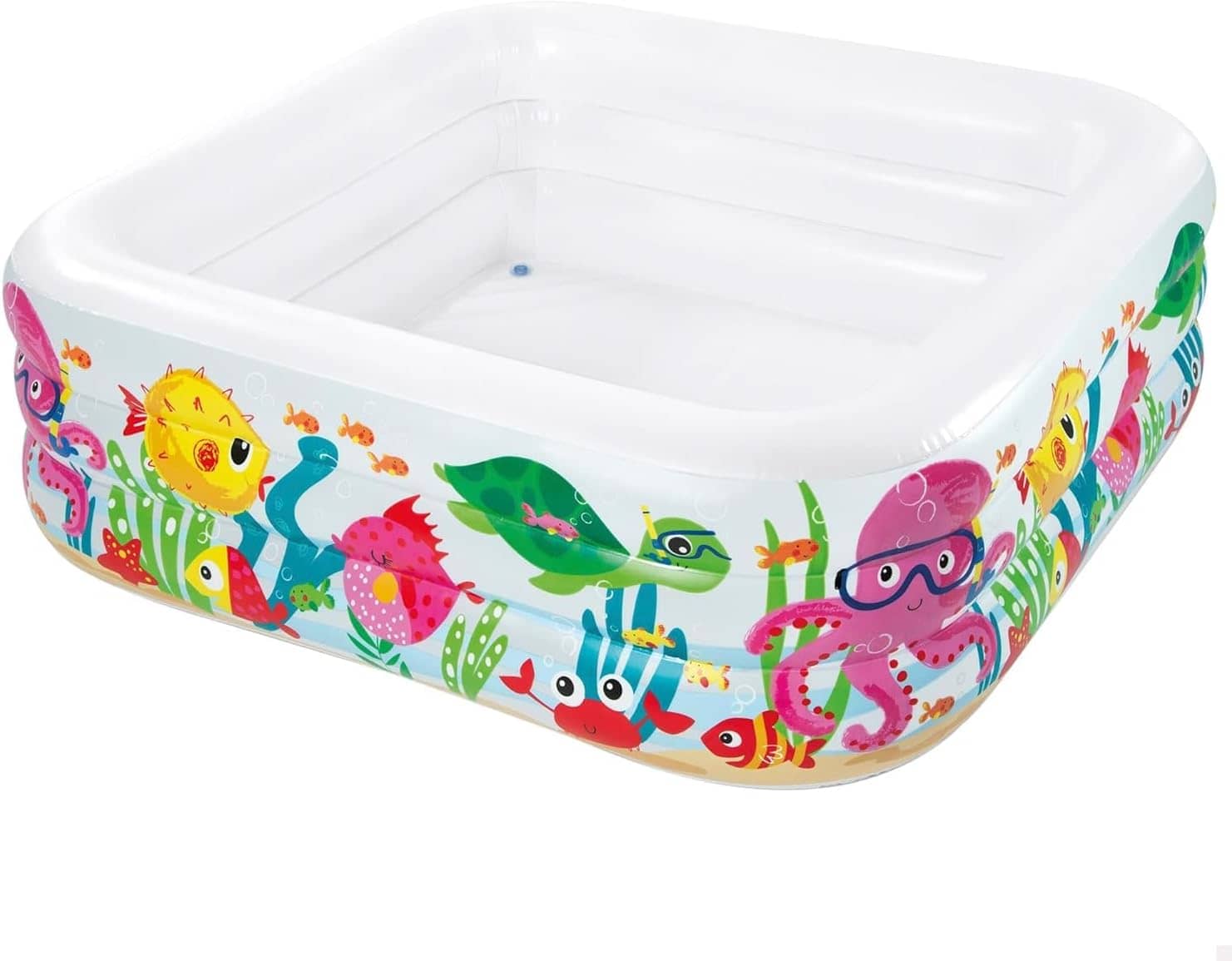 Intex 57471NP - Aufblasbarer Pool Swim Center Clearview Aquarium, 62 x 62 x 19 Zoll